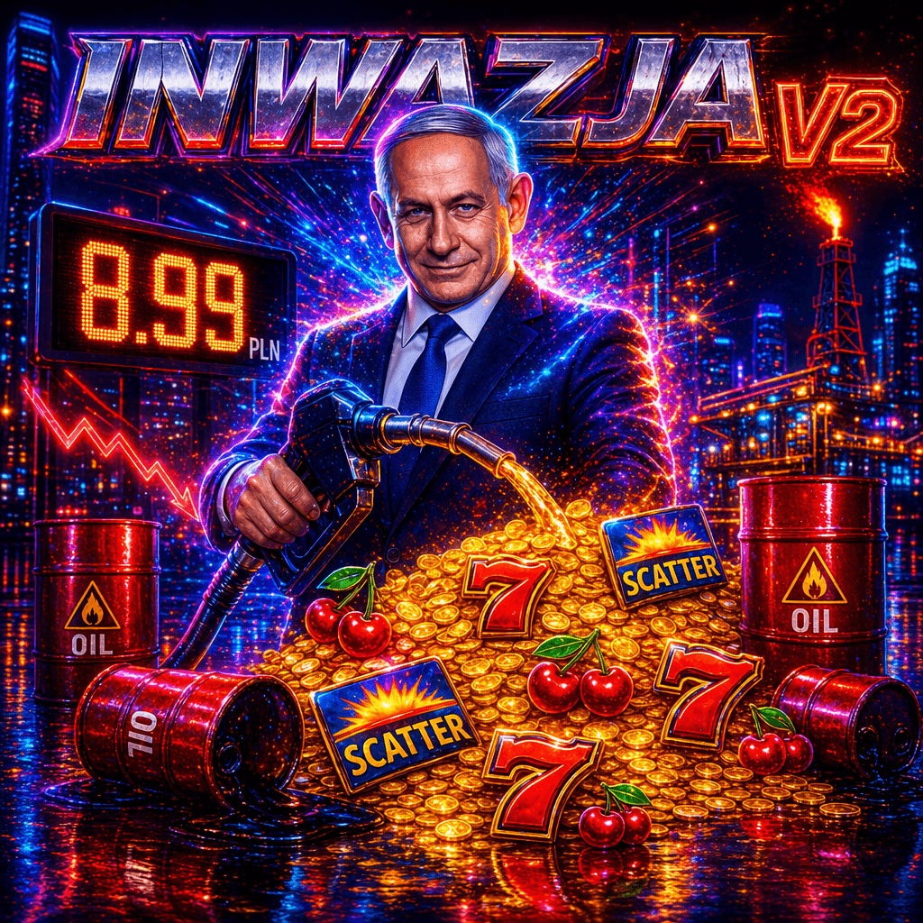 Inwazja V2 — neonowy premier tankujący złote monety, cena 8.99 PLN