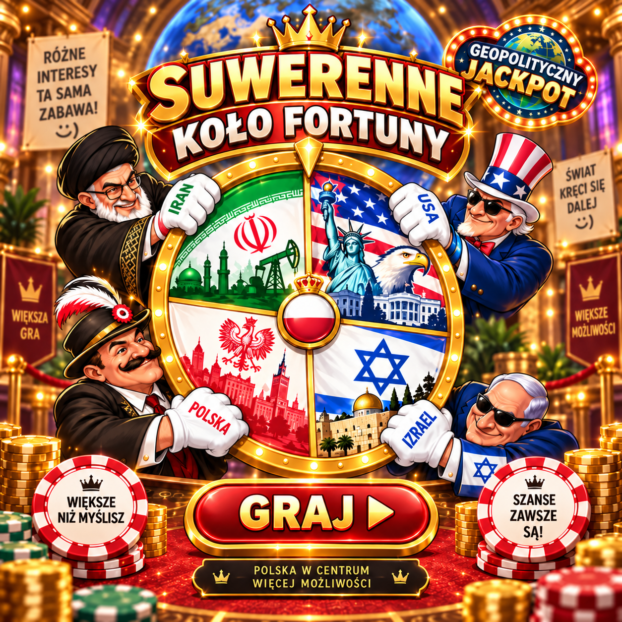 Koło Suwerenności — koło fortuny nad arabskim miastem